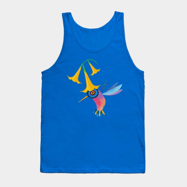 Hummingbird Graphic Tank Top by Kath Waxman Illustration